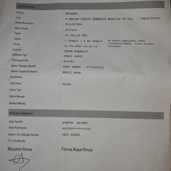 Kelebek Mobilyanın Ürünü Teslim Etmemesi