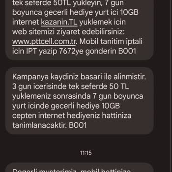 Pttcell Kampanyaların Yanlış Veya Hatalı Olması