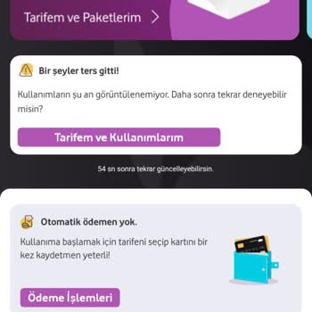 Vodafone Mobil Uygulama Düzgün Çalışmıyor