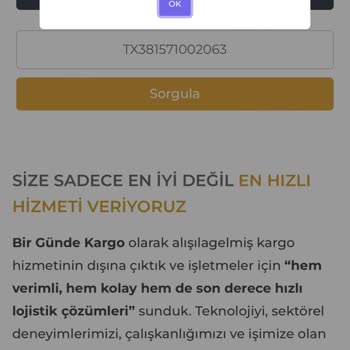 Bir Günde Kargo Atelierduygu Sipariş Sorunu