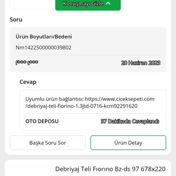 Çiçek Sepeti Aracım İçin Yanlış Debriyaj Teli Gönderildi!