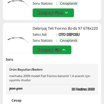 Oto Deposu Debriyaj Teli Satın Alma Sorunu!