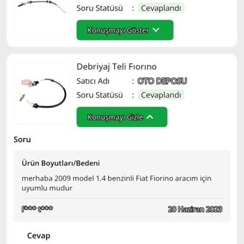 Oto Deposu Debriyaj Teli Satın Alma Sorunu!