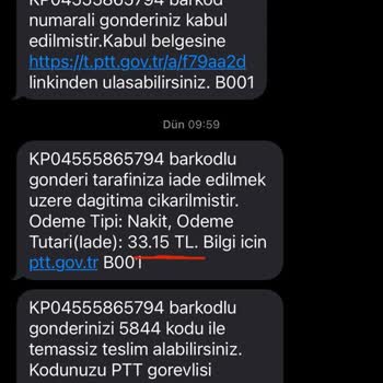 PTT Kargo İade Ve Haksız Ücret Sorunu