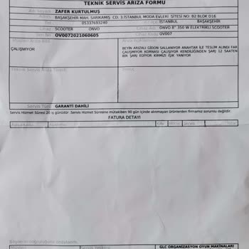 Onvo Servis Memnuniyetsizliği Ve İlgisizliği