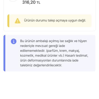 Hepsiburada'dan Aldığım Ürünlerle İlgili Sorun