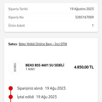 Vodafone Her Şey Yanımda Vodafone Yanımda Beko Su Sebili