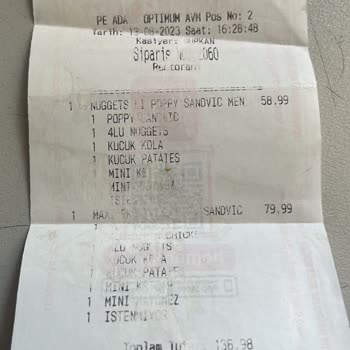 Popeyes Eksik Sipariş - Geç Teslimat