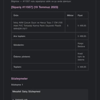 İstoç AVM Teslim Edilmeyen Ürün.