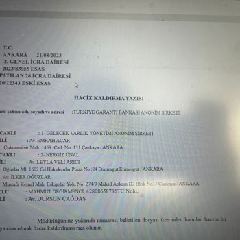 Garanti Bankası Hesaptaki Bloke Kaldırılmadı