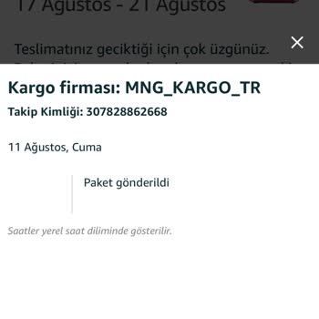 Amazon Kargoya Verildiği Söylenip Gönderilmeyen Ürün