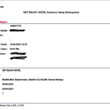 Get Enjoy Hotels Mükerrer Oda Satışı