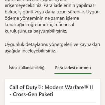 Microsoft Xbox Oyun İadesinde Paramı İade Etmiyor