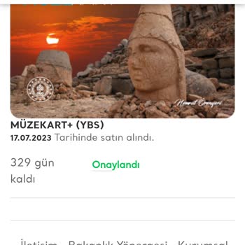 Müze Kartı Siparişi