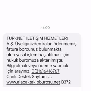TurkNet Ödeme Yapmama Rağmen Borçlu Çıkartmaya Çalışıyor