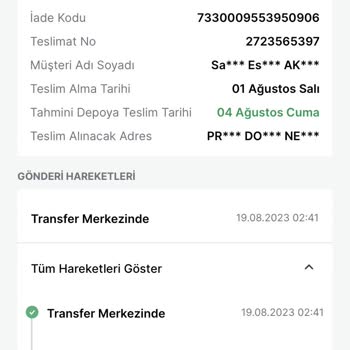 Trendyol Kargomu Kaybetti Para İademi Yapmıyor