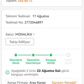 Trendyol Günlerdir Yola Çıkmayan Kargo