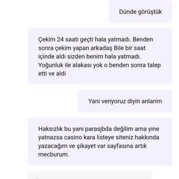 Onwin Casino Paramı Hala Yatırmadı.