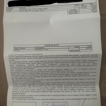 Enza Home Halkalı Teslimatının Gerçekleştirilmemesi