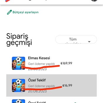 Google Play Play Store'un Geri Ödeme Yapmaması