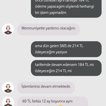 Vodafone Yanımda Uygulamasını Bir Daha Kullanmam