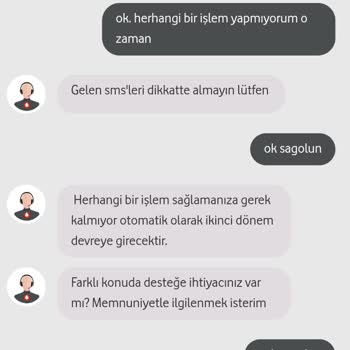 Vodafone Yanımda Uygulamasını Bir Daha Kullanmam
