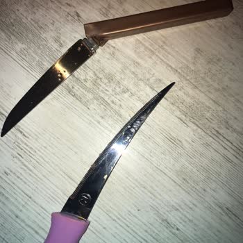 Rooc Bıçak Sapları Kopan Ve Paslanan Bıçaklar