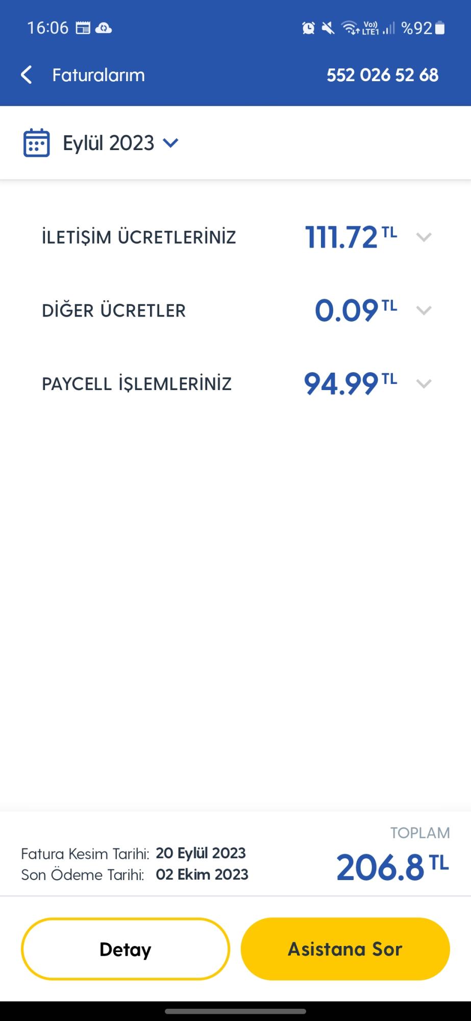 turkcell tencet pay cell faturası hakkında Şikayetvar