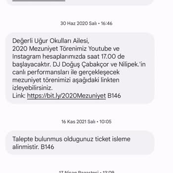 Uğur Okulları Kurs Kitap Paralarının İadesi