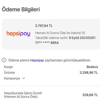 HepsiPay İade İşlemlerinde Ücret Hesaplaması Hatalı Yapılıyor