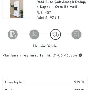 Vivense Uzun Süren Ürün Teslimatı