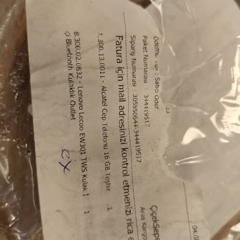 ÇiçekSepeti Eksik Ürün Geldi Ücret İadesi Yapılmadı