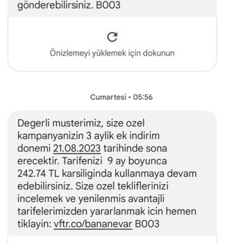 Vodafone Haksız Yere Tarife Değişikliği