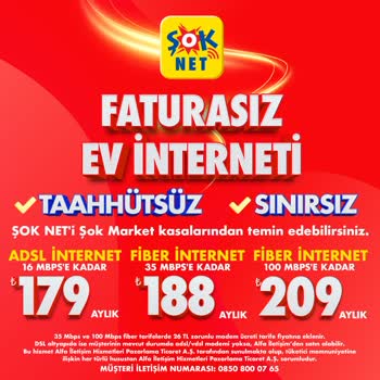 Şok Net Taahhütsüz Paket Diye Başvurudan 1 Ay Sonra %40 Zam Yaptı!
