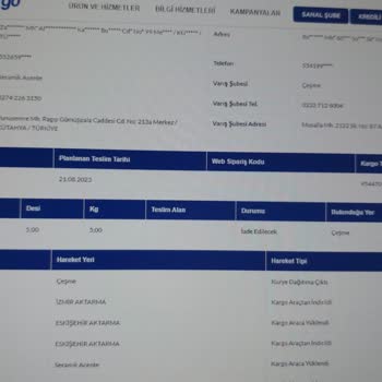 Sürat Kargo Çeşme Kargoları Kesinlikle Getirmiyor