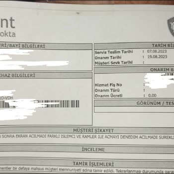 MSI Türkiye Bozuk Ürünün Değişim İşleminin Yapılmaması.