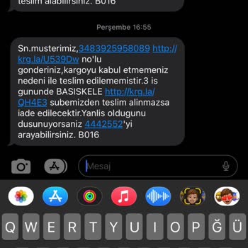 Aras Kargo Ürünümü Sözde Kabul Etmediğimi Söyleyerek İadeye Gönderdi