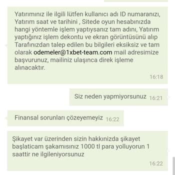 1xBet Para Hesaba Geçmiyor