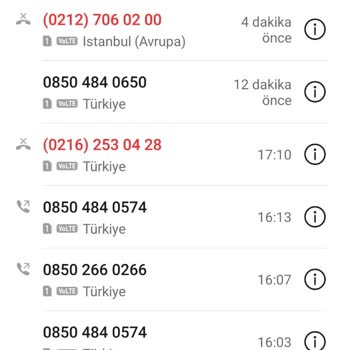 D-Smart 08504840574 Ve 08504840650 Şüpheli Arama