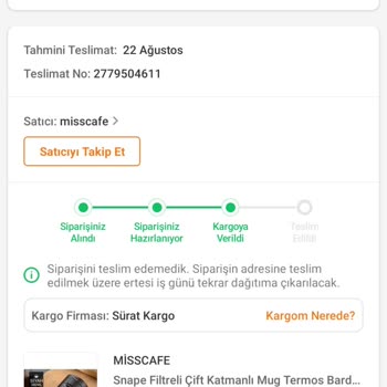Sürat Kargo Personel Davranışı Sözünde Durmama