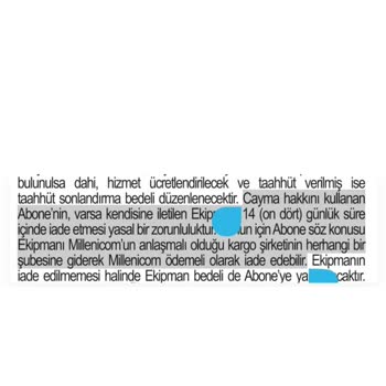 Millenicom Abonelik İptali Ve Modem İadesi