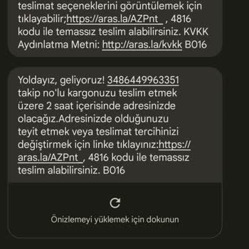 Aras Kargo Evde Bekledik Gelmedi 2 Saat Sonra Geliyoruz Denildi