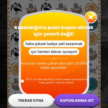 Karaca Züccaciye Karaca Uygulaması Oyun Kuponunu Tanımlamıyor
