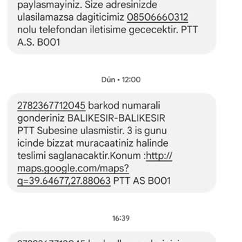 PTT Kargonun Adresime Geldiğinde Aramaması