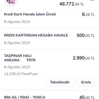 Taşpınar Alışveriş Merkezleri Taşpınar Mağaza Kart İadesi