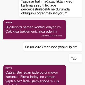 Taşpınar Alışveriş Merkezleri Taşpınar Mağaza Kart İadesi