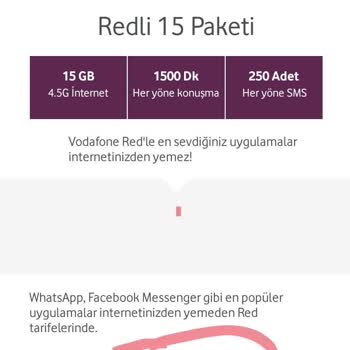Vodafone Habersiz Farklı Tarife Uygulaması