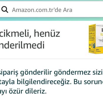 Amazon Tedarik Edilemeyen Sipariş Ve Sorumsuzluk...