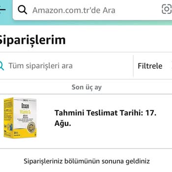 Amazon Tedarik Edilemeyen Sipariş Ve Sorumsuzluk...