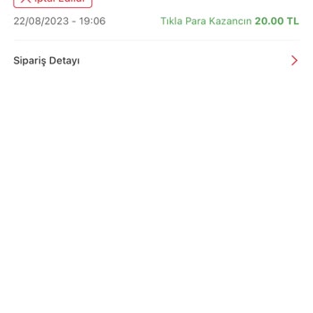 Tıkla Gelsin Sipariş İptali Saçmalığı